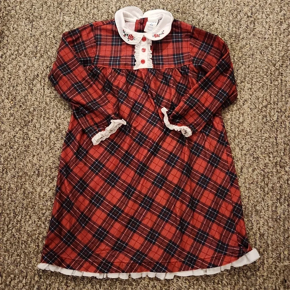 The Children's Place Girl's Long-sleeved Nightgowns Color Red Size 5